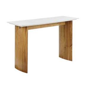Mango <b>Marble</b> <b>Console</b> <b>Table</b> 120x38x77cm 15mm Thick White - Product Image 2