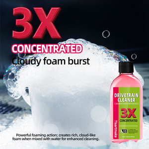 Dégraissant concentré 3X pour chaîne de vélo, nettoyant haute mousse pour <span class=keywords><strong>transmission</strong></span>, formule neutre, sans danger pour le cadre de vélo, les pièces métalliques et en caoutchouc - Product Image 6