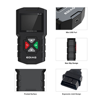 Ediag YA201 Lector de Códigos de Motor OBD2 con Modos Completos Gratuitos de por Vida, para Vehículos Posteriores a 1996, Transmisión de Datos en Tiempo Real