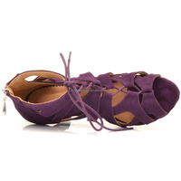 Sepatu Dansa Wedopus Ungu Model Boots Setinggi Mata Kaki