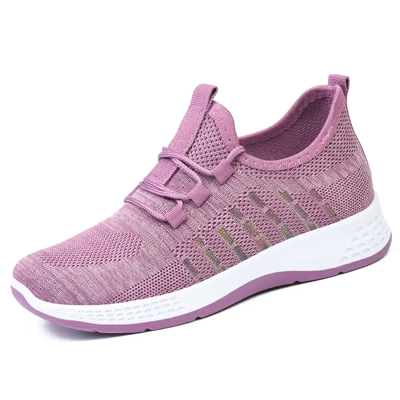 G-N80 New last ladies shoes casual comfortable sneakers flying woven mesh running shoes lightweight sports shoes for women