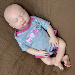 18 inch hairless simulation baby <b>doll</b> with soft and solid <b>silicone</b> <b>reborn</b> <b>doll</b> suitable for children to play with - Product Image 4