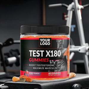 Azgın keçi ot Tribulus Terrestris Fenugreek siyah Maca Gummies ile yüksek kalite testi X180 Gummies güçlendirici - Product Image 1