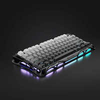 Nuevo Teclado Mecánico Mercury K-Gradient de Aleación de Aluminio con Interruptores Lineales, Diseño 75%, Modo Triple Personalizable, Iluminación RGB de 13 Colores y Grabado Lateral