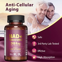Capsules liposomales BIOCHEALTH NAD Resvératrol – Antioxydant et stimulant énergétique pour adultes et femmes, améliore les niveaux de NAD+