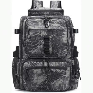 Échantillon gratuit : Sac à dos de pêche avec porte-cannes, porte-bouteille et sac de rangement pour équipement de pêche - Product Image 6