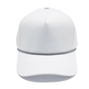 Cappello da Golf Sportivo Unisex a Cinque Pannelli Personalizzato in Poliestere/Nylon Impermeabile con Fori Perforati al Laser - Product Image 3