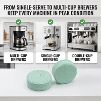 Tablettes de nettoyage solides de qualité alimentaire pour machine à café, éliminent efficacement le calcaire et les taches de saleté