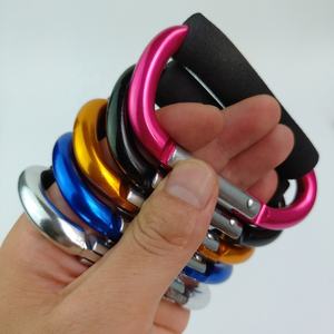 Açık EDC kamp yürüyüş büyük büyük büyük Metal çanta tutucu taşıma kolu ile alüminyum D şekil karabina kol - Product Image 3