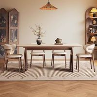 Nouvelle conception, vente en gros d'usine, table à manger pour usage domestique, ensemble de table ovale simple de style mi-siècle