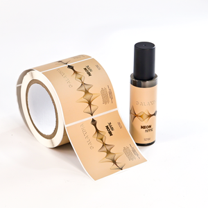 Étiquettes en rouleau BOPP argentées brillantes personnalisées OEM directes d'usine - Imperméables et résistantes à l'huile pour l'emballage des produits - Product Image 1