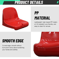 Chaises de tribune en plastique PP durables pour l'extérieur, installation rapide, sièges pour arènes sportives, gymnases, stades