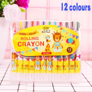 洗える無毒ツイストクレヨン、カスタムロゴ入り24本入り、シルキー回転式クレヨンセット、子供用画材 - Product Image 4