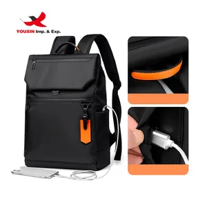 High Quality Simplicity Laptop Bag Large Capacity Built In USB Interface Laptop Backpack