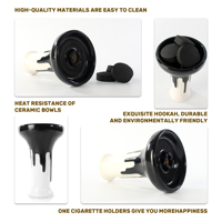 OEM ODM Personnaliser Marque privée Shisha Hooka Accessoires pour fumeurs Tête de narguilé Bols à chicha Bol à chicha en céramique de qualité supérieure