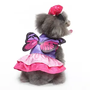 Christmas Butterfly Wing Skirt Halloween Pet Costume - Whimsical and Hilarious Dog Apparel