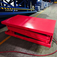 Plateforme élévatrice à ciseaux hydraulique électrique fixe, table élévatrice stationnaire en acier au carbone robuste pour la manutention des matériaux en entrepôt