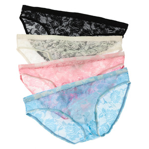 Ropa Interior Masculina de Cintura Baja, Tanga Sexy y Transpirable para Hombre, de Nailon Súper Elástico con Encaje y Malla, en Empaque Individual - Product Image 6