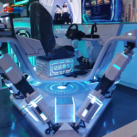 Simulateur de jeu de course automobile 4D Joyplay, machine de jeu d'amusement, simulateur de conduite 5D, simulateur de conduite de voiture d'arcade avec 3 écrans HD