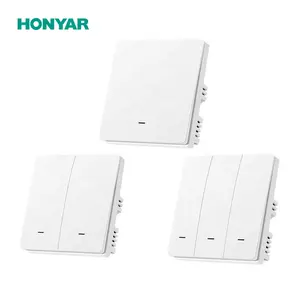 Honyar 10A 240V Push Button 86mm Wifi Remote Control Smart Google Assistant Alexa UK Tuya Smart Life Switch