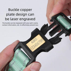 <span class=keywords><strong>Collar</strong></span> de mascota personalizado a la moda hebilla de Metal ajustable correas de nailon de <span class=keywords><strong>PVC</strong></span> <span class=keywords><strong>collar</strong></span> de perro de tela impermeable - Product Image 4