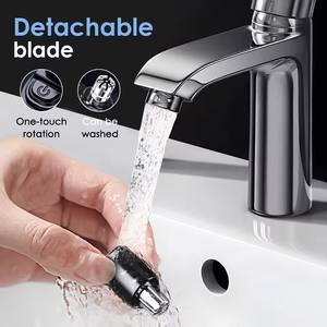 2 in 1 elektrikli burun saç düzeltici şarj edilebilir çok kinetik tıraş Unisex otomatik yıkanabilir kişisel bakım aletleri - Product Image 4