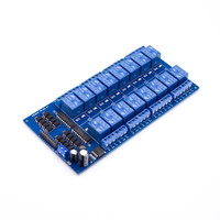 Penjualan Laris Papan Antarmuka Modul Relay Solid State 5V/12V 16 Saluran Perlindungan Optocoupler dengan Relay LM2575