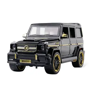 1:24 Diecast Spielzeug Auto Modell Metall Spielzeug Fahrzeug Räder G65 Hohe Simulation Sound Und Licht Pull Back Auto Sammlung Kinder spielzeug Geschenk