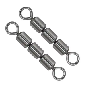 Accessoires de pêche de haute qualité : Connecteur en laiton, Chaîne à 3 barils, Émerillons de pêche haute vitesse - Product Image 4