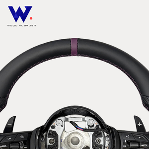 Volante Deportivo de Cuero Perforado Negro M Performance para <span class=keywords><strong>BMW</strong></span> 320 <span class=keywords><strong>525</strong></span> F10 F20 F30 F15 F25 F07 F01 F82 E60 E90 E70 M3 M4 M5 - Product Image 2