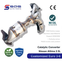 Convertisseur catalytique à trois voies SQS OEM/ODM de haute qualité, prix d'usine, ajustement direct pour Nissan Altima 2.5L avant avec certification CE
