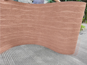 วัสดุบุผนังแบบยืดหยุ่น MCM Soft Tile Gobi Rammed Earth Board <span class=keywords><strong>ราคา</strong></span>ประหยัด เป็นมิตรกับสิ่งแวดล้อม แผ่นผนังโค้งงอได้ - Product Image 2