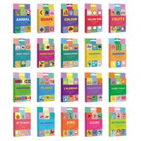 20 thèmes de cartes flash éducatives pour enfants, cartes flash d'apprentissage cognitif préscolaire, jouet d'apprentissage précoce Montessori