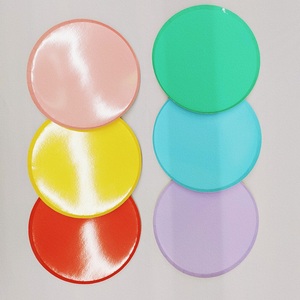 DAMAI Special Shaped Colorful 9inch Birthday Party <b>Tableware</b> Plain Colour <b>Disposable</b> Party Paper Plate - Product Image 3