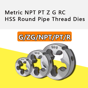 Filières à tarauder droites entièrement rectifiées RYAN Metric NPT PT Z G RC HSS pour filetage de tuyaux, filière à vis, filière à filetage, filetage UNC/UNF - Product Image 2