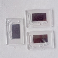 Acrylique Rectangle Transparent Réfrigérateur Aimant Cadre Photo Matériel pour Bricolage