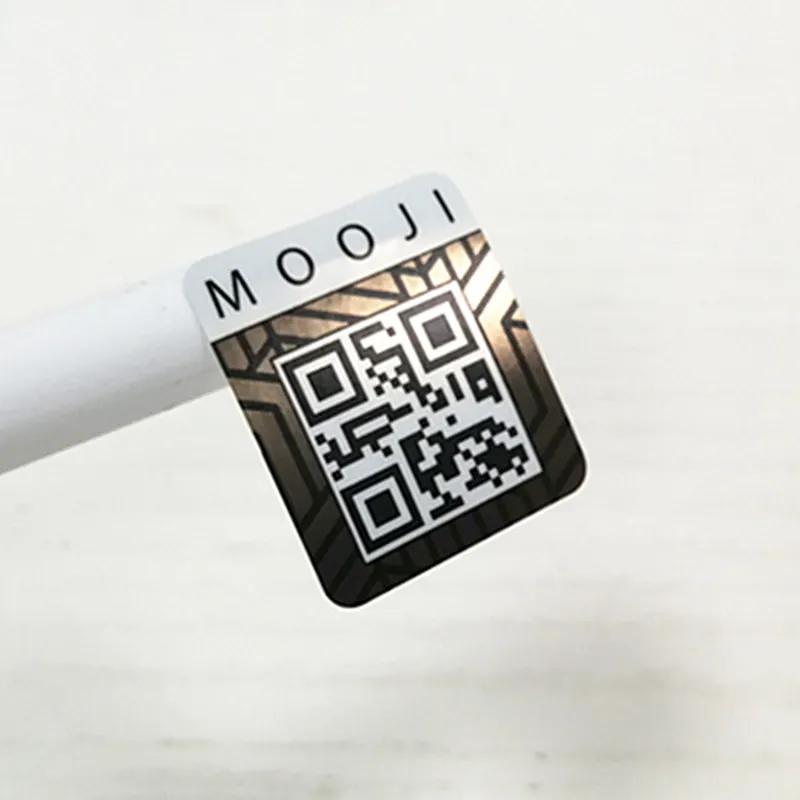 Grosir stiker kode Qr sekuensial Print, Stiker keamanan acak Label Barcode