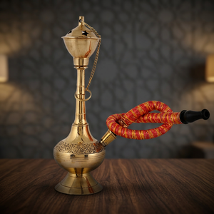 Cachimba Chaman India de Latón Lacado Tipo Recto Modelo 25809 - Product Image 2