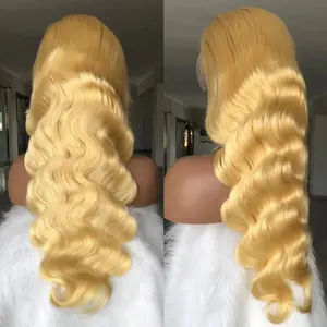 LT Glueless Blonde Wigs Brazilian Straight Body Deep Wave 13x4 13x6 Hd Lace Frontal Wigs Vendors 613 Blonde Human Hair Lace Wig