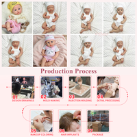 Poupée Reborn en Silicone de 20 pouces, texture fine et lestée, réplique réaliste de nouveau-né, compagnon de rétablissement, jouet de collection