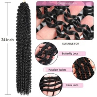 Perruque en fibre synthétique, cheveux au crochet, perruque tressée effet décoiffé, machine à fil métallique haute température, tissage double couche