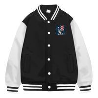 Nouvellement jamaïcain Logo Design Logo personnalisé 2D imprimé hommes mode Varsity veste décontracté Slim Fit Letterman Baseball Bomber vestes