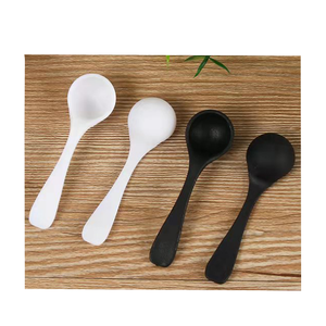 0.5g 1ml disposable plastic measuring spoon, 60mm plastic salt spoon, mini powder spcoop