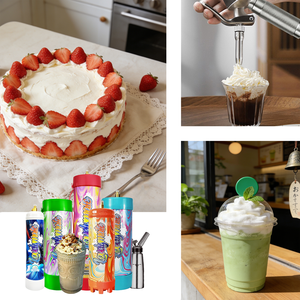 Bouteille en acier de qualité alimentaire haute pureté pour la création de mousse de boissons artisanales et de garnitures de desserts au gaz CO2 - Product Image 6