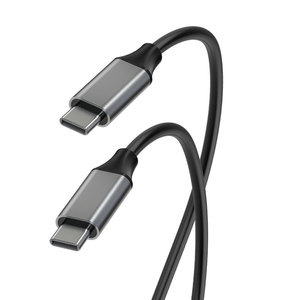 Cable USB C 3.1, Transferencia de Datos de 10 Gbps, Salida de Video 4K a 60 Hz, Carga Rápida PD de 60 W, Cable Trenzado de Nailon Tipo C a C para Monitor - Product Image 1