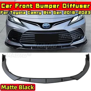 Camry Front Bumper Spoiler Matte Black Sport Style Front Bumper <b>Diffuser</b> <b>for</b> Toyota Camry 8th Gen 2018-2023 <b>Car</b> Accessories - Product Image 1