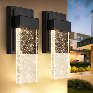 Lámpara de Pared Moderna para <span class=keywords><strong>Exteriores</strong></span>, Luces de Pared para Jardín, LED Negro, Impermeable, Luces de Pared <span class=keywords><strong>Exteriores</strong></span> para el Hogar, Blanco - Product Image 3