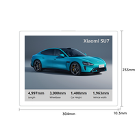 Étiquette MinewTag RS133 13,3 pouces 6 couleurs E-ink NFC BLE 5.0 en plastique ABS avec garantie d'un an pour le commerce de détail, les bureaux et les hôpitaux (CE/FCC/ROHS)