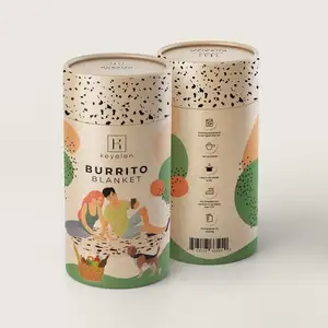 Recycelbare private Design Tee Kaffeebohnen Ergänzung 157g Kunstdruck papier Lebensmittel qualität White Paper Tube Verpackung Metallen den