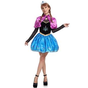 Costumes de princesse de contes de fées, Halloween, Anime, Anna, Elsa, costumes de princesse pour adultes, costume de cosplay de la <span class=keywords><strong>Reine</strong></span> <span class=keywords><strong>des</strong></span> <span class=keywords><strong>neiges</strong></span>, déguisement de mascarade - Product Image 3